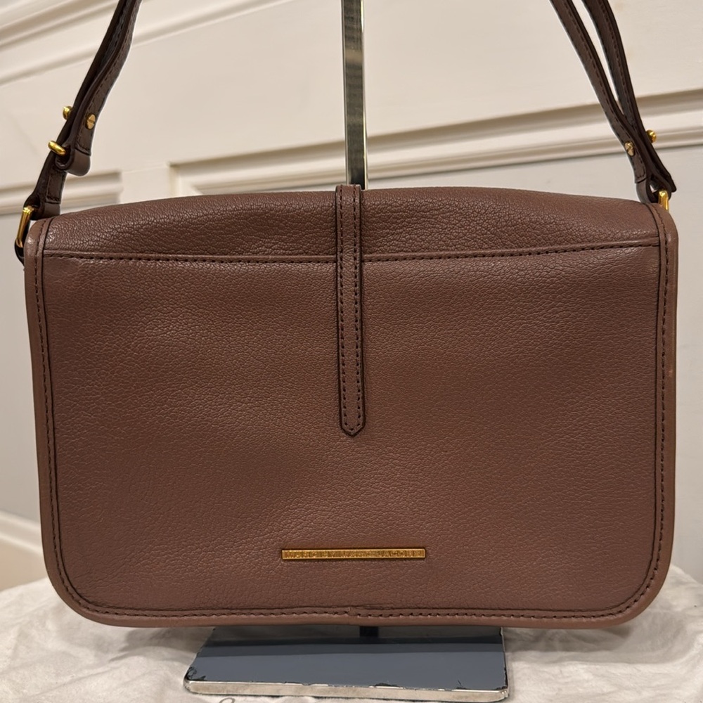 Marc Jacobs Bag Brown Goat Pebbled Leather Shoulder Bag with Gold Accents - Picture 5 of 17